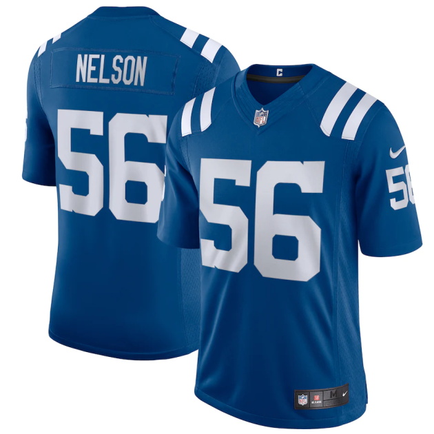 mens nike quenton nelson royal indianapolis colts vapor limited jersey